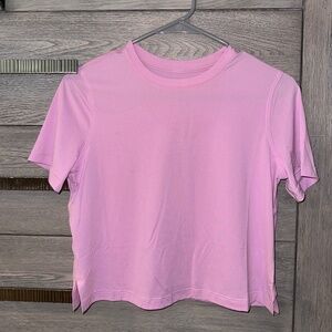 Lululemon Pink Ultralight Waist-length T-Shirt Size 4